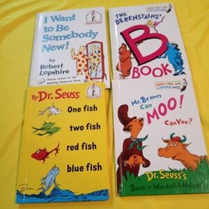4 Dr. Seuss Children's Books Learning/Reading/ Beginner/ Books Nice Condition